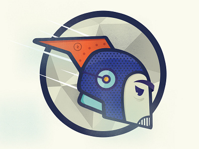 Rocketman 1 helmet illustration micahburger rocket speed vector