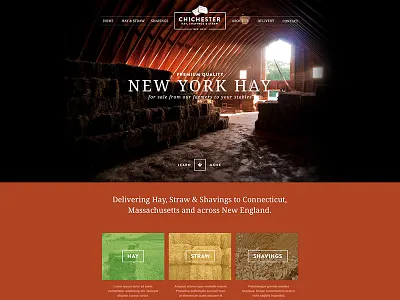Chichester Hay Website WIP bales farm hay homepage straw website