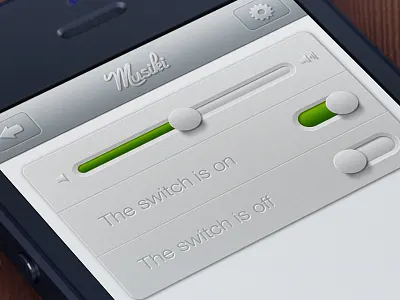 Musiki app app application button buttons design flat free icon icons interface ipad iphone istanbul mac music player psd soft style texture textures turkey ui user ux volume white