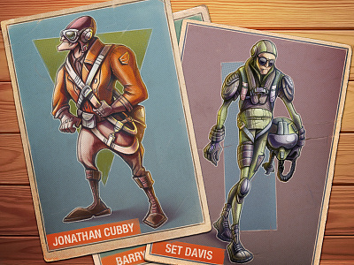 The Pilots air app artua body character concept face game human icon illustration ios ipad iphone pilot plane sketch