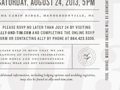 Wedding Invites ceremony invitations invite marriage screenprint silk screen type typography vintage wedding