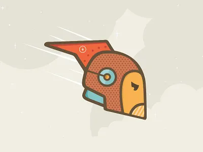 Rocketman 2 fast helmet illustration micahburger rocketman vector