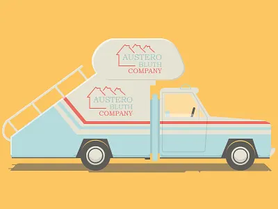 Austero Bluth Stair Car ad arrested development hopons illustrator staircar