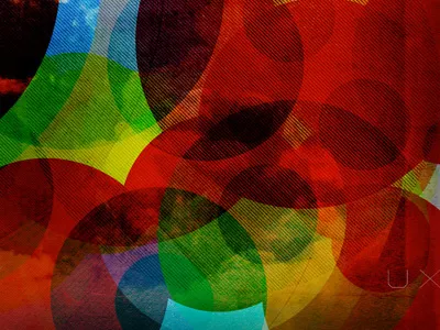 Deux blue circle circles cloud colors cover deux green mixtape overlay red two