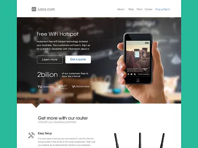 Laioz.com landing lauching page promo site web