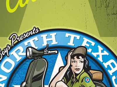 Scooter Rally Poster girl poster pinup scooter rally vespa