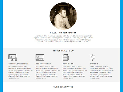 About Me / CV (Résume) about curriculum vitae cv design icons responsive resume résume simple ui web