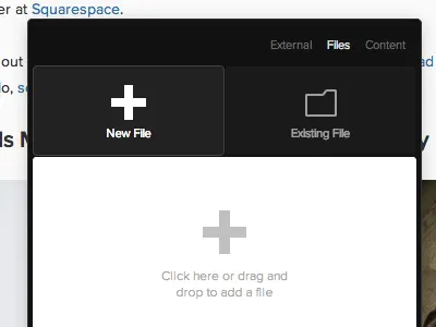 Squarespace Layout Engine Link Widget (Files Tab > new) layout engine link squarespace