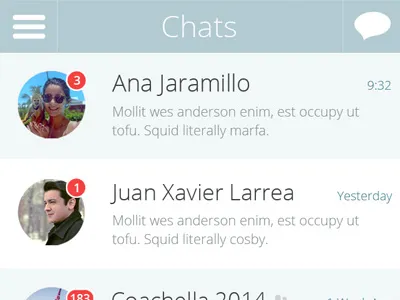 Whatsapp redesign (update) clean flat redesign ui whatsapp