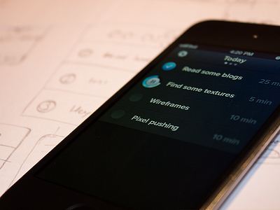 Taskime (WIP) app clock ios sketch time ui wireframes