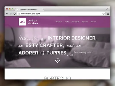 Interior Design Portfolio Website blog branding css html interior design portfolio responsive web design website