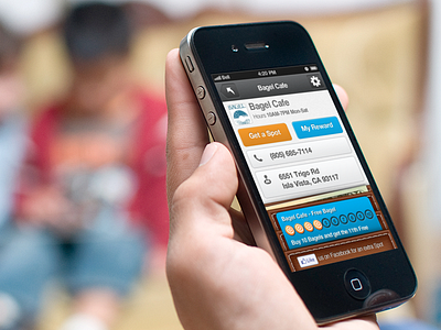 Merchant Loyalty iPhone App app apple black blue card gray ios iphone loyalty orange profile smb wallet