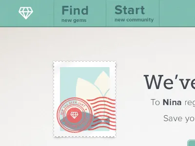 Gemshare Stamp gemshare landing page