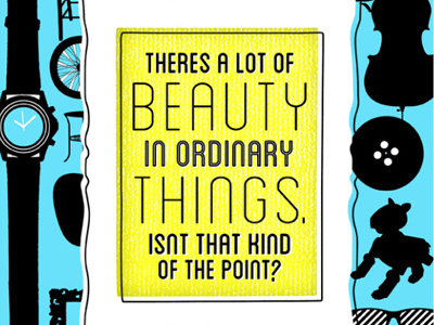 Beauty Quote beauty blanch blue cyan design font graphic design print quote the office type typography yellow