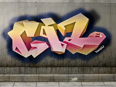 "GIZ" Brand Graffiti 3d art brand branding city design fake faked faux graffiti graffitti grafiti grafitti grunge grungy photoshop photoshopped shopped sidewalk simulated spray paint spraypaint street street art urban wall