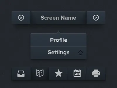 Noise Ui Kit [Freebie] dark freebie ios ipad iphone kit