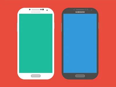 Galaxy S4 - Sketch android download flat flat ui freebie sketch ui