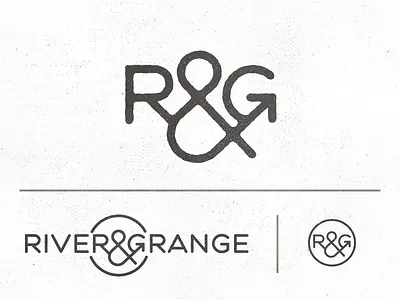River & Grange - Logo Proposal for new brand ampersand arrow circle farm brand farm identity farm logo g grange icon monogram nature r river texture typework studio