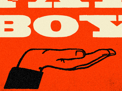 Just Big Boned color design heavy typography