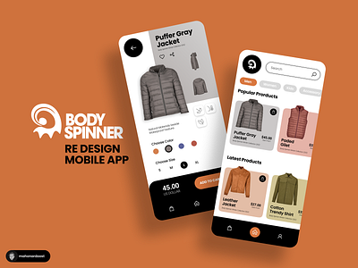 Mobile App for Clothing Store app brand branding color graphic design homepage mobile online re design rebuild redesign store ui user interface ux visual design