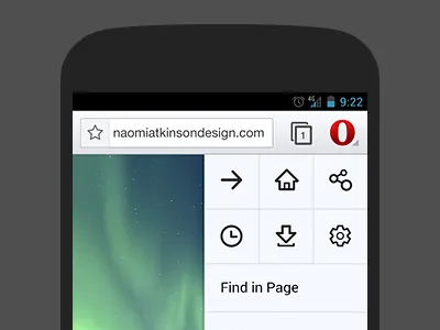Menu 8 china opera opera browser mobile android