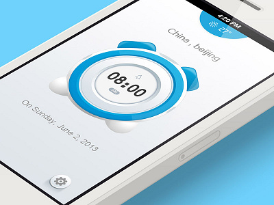 Alarm Clock App alarm app application clock creative icon ios jerrychen time ui watch