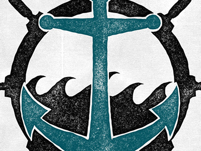 Anchor & Waves Logo logo