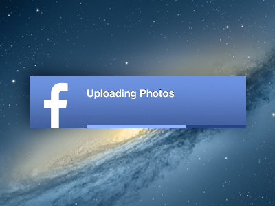 Growl Loading Bar almost design dimension facebook flat growl notification photo polite skin ui upload