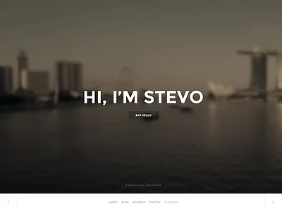 New Site Concept clean large background portfolio process simple web