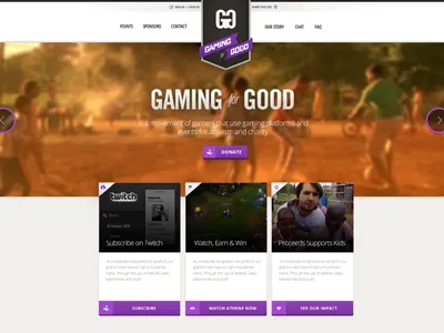 Gaming for Good - (Quick Work in Progress)