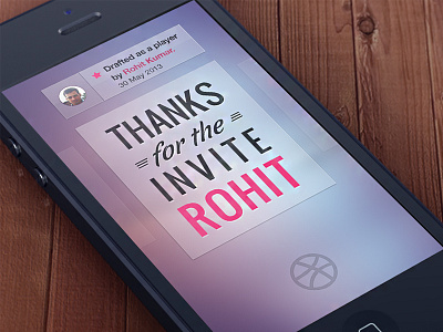 Wait is over now :) apple debut draft dribbble first shot glyph invitation invites iphone mobile player shot skybox thankyou ui design welcome
