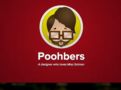 Poohbers.com illustration responsive web