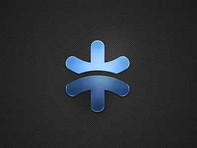 Metal Spark Emblem blue carbon glow icon logo metal rainbows shine spark unicorns