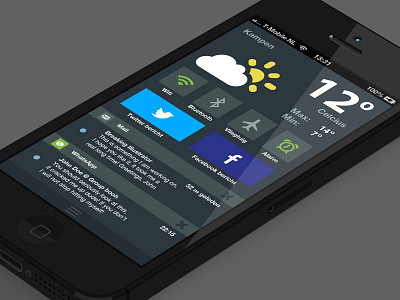 Dashboard iOS 8 apple design interface ios iphone ui user interface