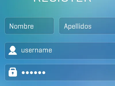 register screen