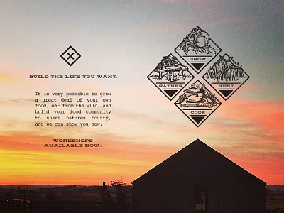 WLL Workshops branding elements illustrator logo mark patch vector