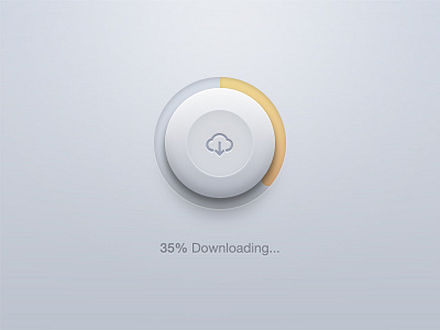 Download Button button download percentage psd push ui user interface