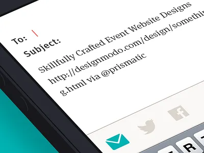 Email Share baseline brown button clean color email facebook flat form glyphs green grid input ios iphone layout minimal modernism prismatic share share screen simple twitter