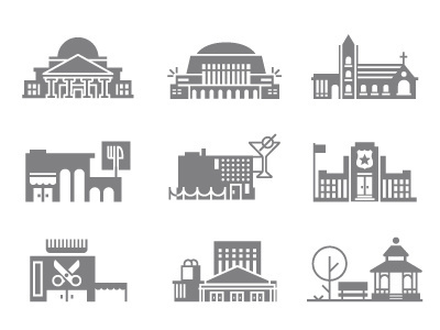 Categories buildings icon illustration vector