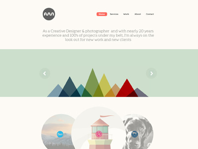 Personal Portfolio 500px cornwall css3 dribbble flat html html 5 illustrations instagram pastel colours personal portfolio theme vector wordpress