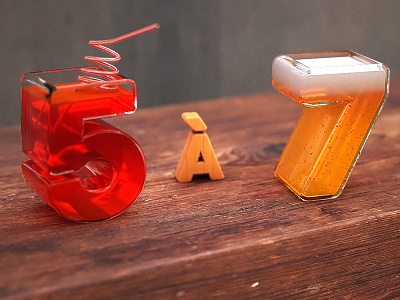 5 à 7 #1 Update 3d after work beer c4d cocktail dof physical render straw