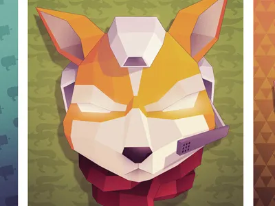 Character Flaws game illustration polygon vector