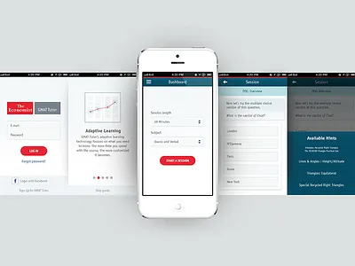 Economist GMAT app adaptive app economist gmat ios iphone learning login session teachin tutor