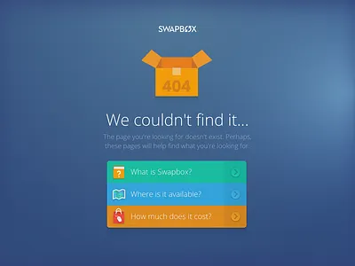 404 Page flat web