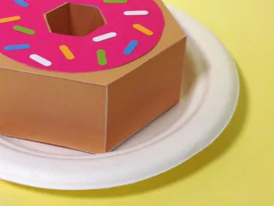 Kwik-Krafts / 6.7.13 / National Donut Day craft cut donut fold kwik krafts paper sprinkles