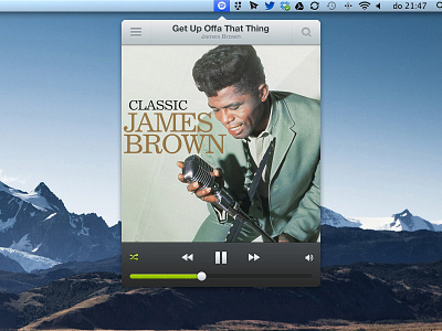 Spotify interface mac menubar music osx spotify ui
