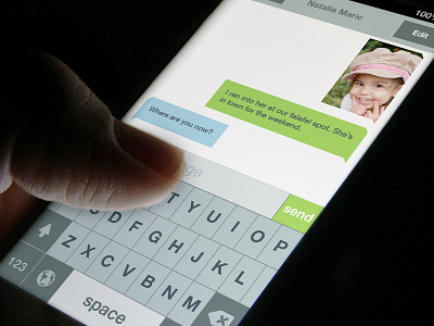iOS 8 Texting apple design interface ios iphone ui user interface