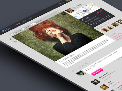 Flickr - Photo detail concept detail flickr photo redesign web