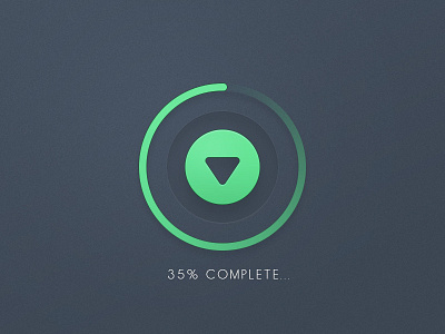 Download Button button download freebie loader percentage preloader psd push ui user interface