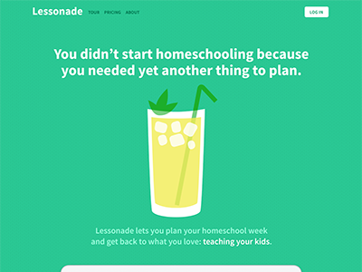 Lessonade Homepage WIP
